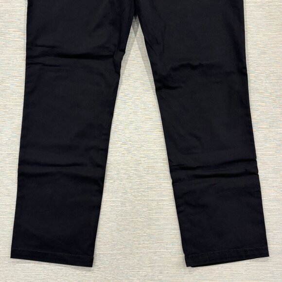 Calvin Klein Chino Pants Mens 36 x 30 Black Slim Fit Straight Leg Flex Waist - Picture 9 of 16